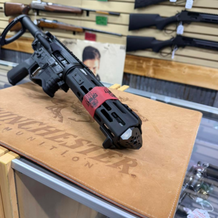 Gun store rifle display case
